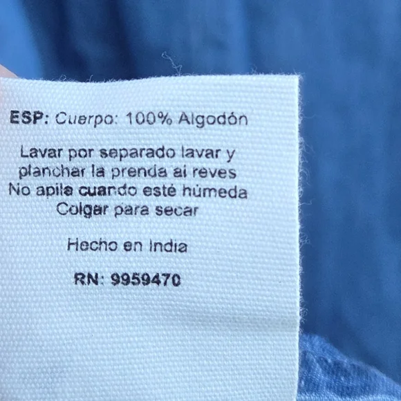 Joanie Ruby Square Neck Denim Midi Dress Size 6 Artsy Boho - Picture 7 of 7